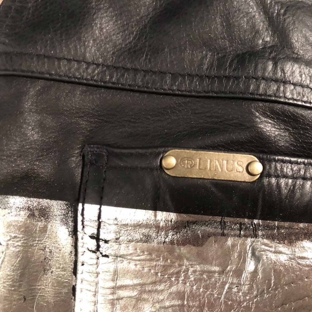 Vintage Rag Union High Waisted Leather Shorts - Picture 5 of 6
